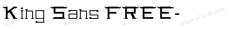 King Sans FREE字体转换